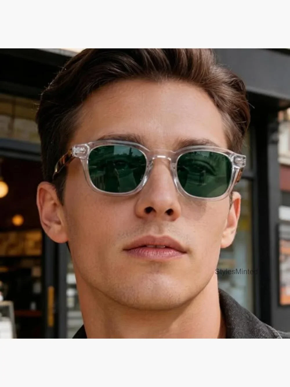 Square Tortoiseshell Retro Sunglasses UV400 Non-Polarized Lightweight Unisex